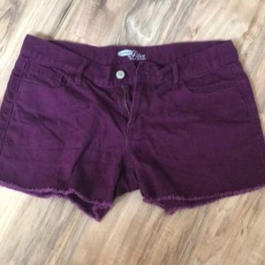 Purple shorts
